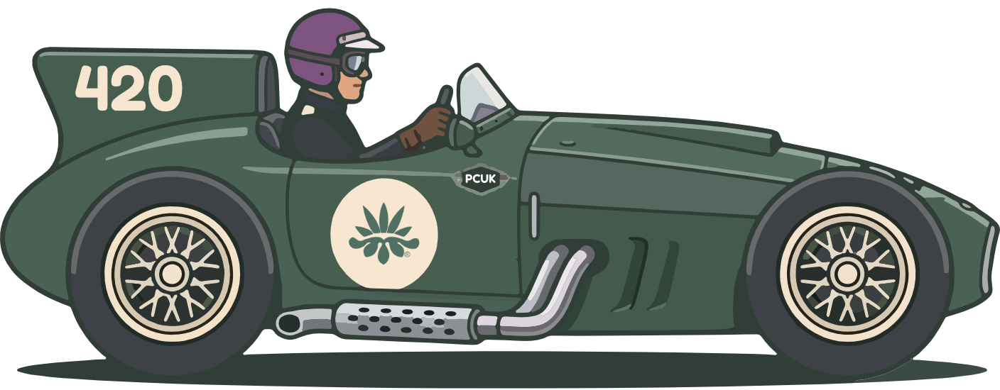 PCUK 420 retro race car