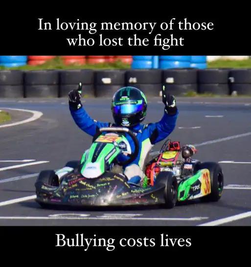 A Words Do Hurt campaign graphic reading In loving memory of those who lost the fight, Bullying costs lives